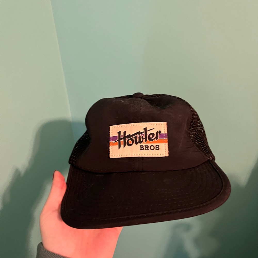 Howler Brothers Black Hat with Logo Patch